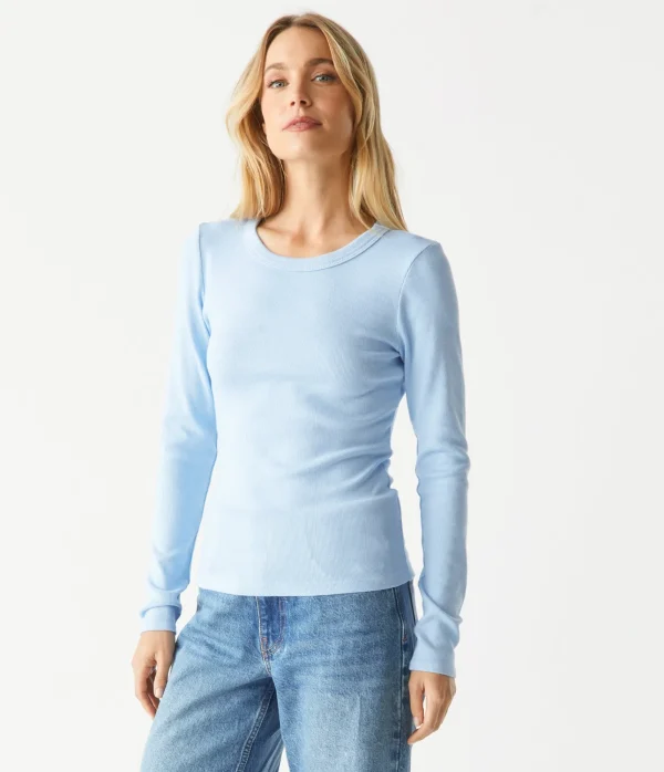 Michael Stars Zola Ribbed Tee- T-Shirts | Ultra Rib T-Shirts