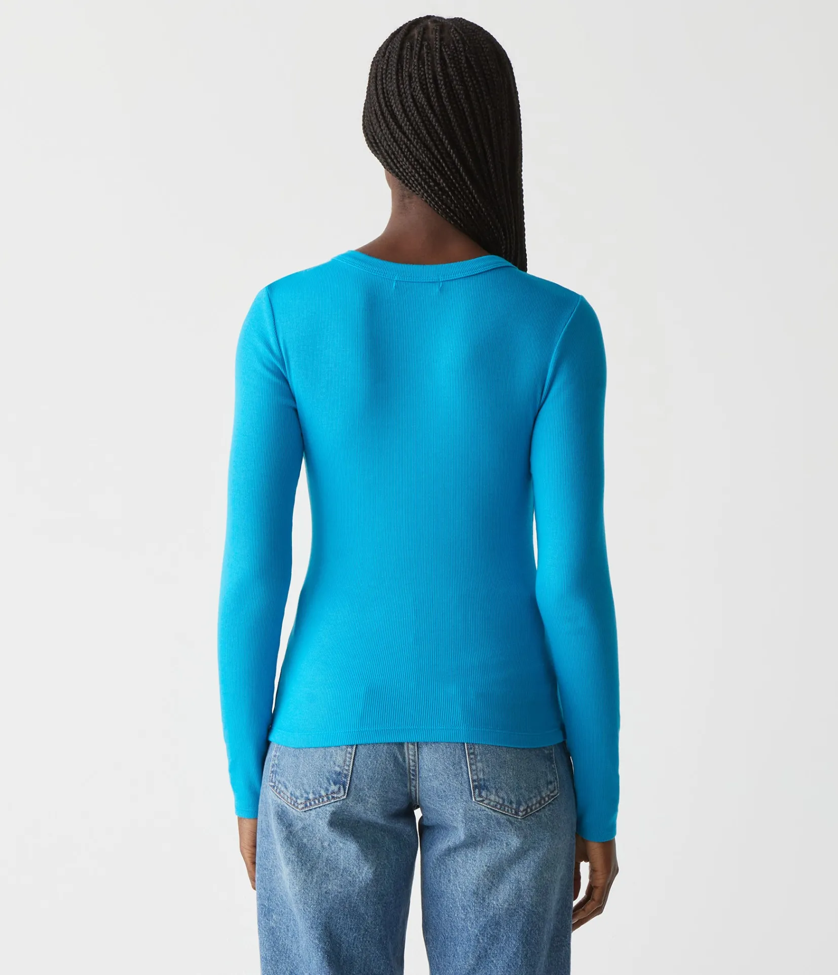 zola_ribbed_tee_72.webp Michael Stars Zola Ribbed Tee- T-Shirts | Ultra Rib T-Shirts