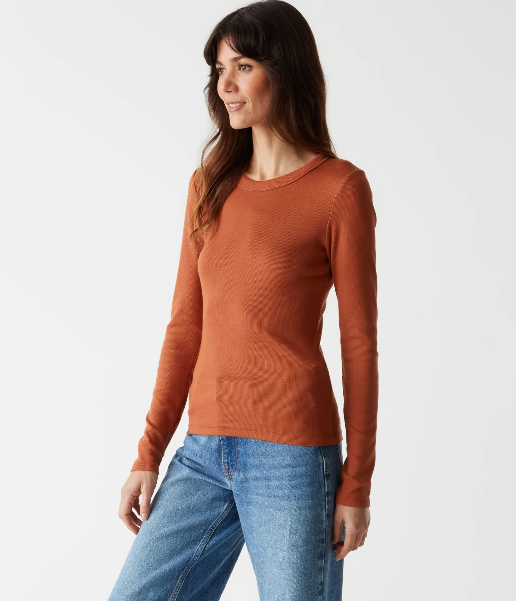 zola_ribbed_tee_75.webp Michael Stars Zola Ribbed Tee- T-Shirts | Ultra Rib T-Shirts