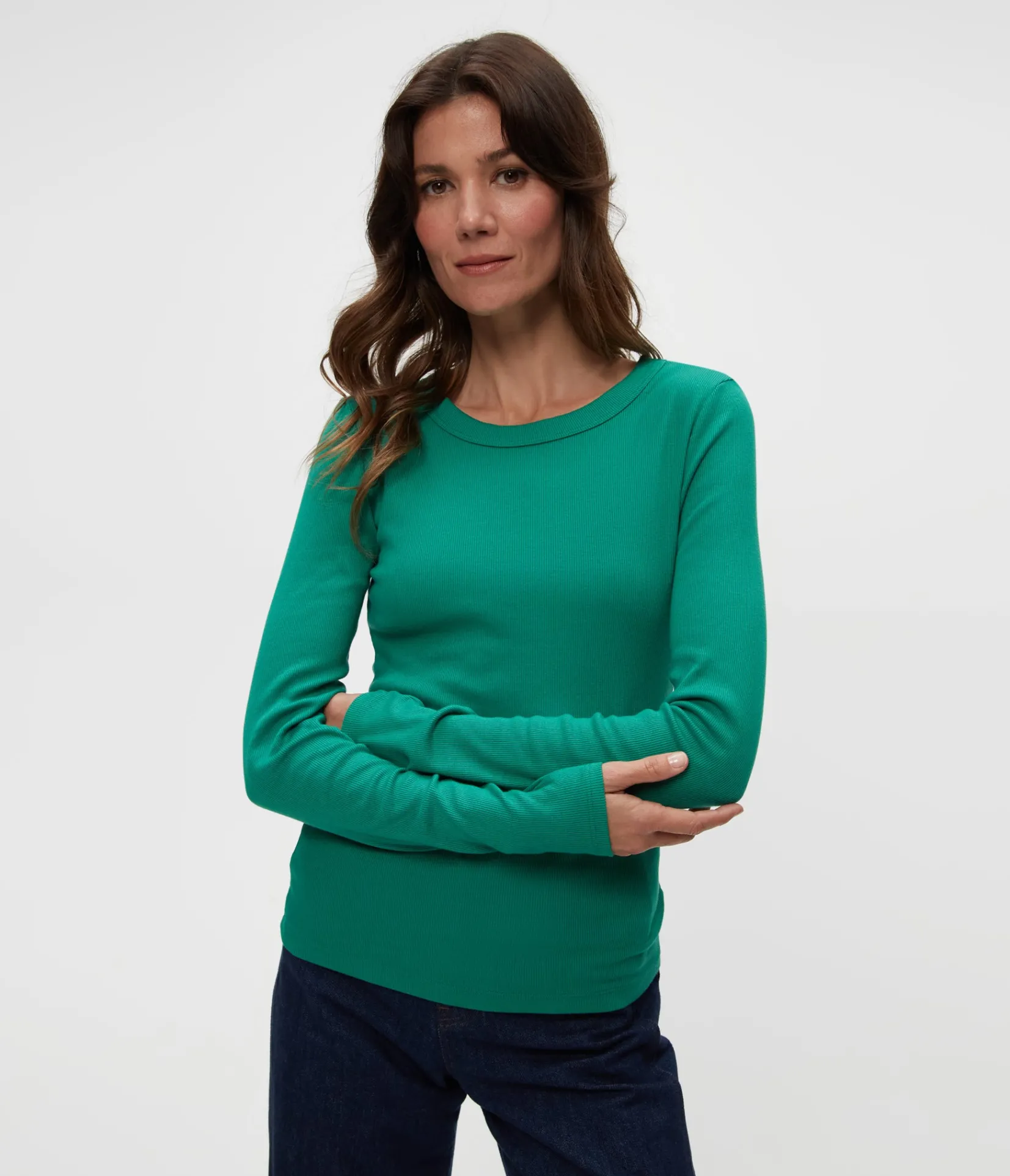 zola_ribbed_tee_8.webp Michael Stars Zola Ribbed Tee- T-Shirts | Ultra Rib T-Shirts