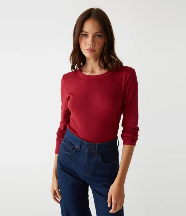 Michael Stars Zola Ribbed Tee- T-Shirts | Ultra Rib T-Shirts