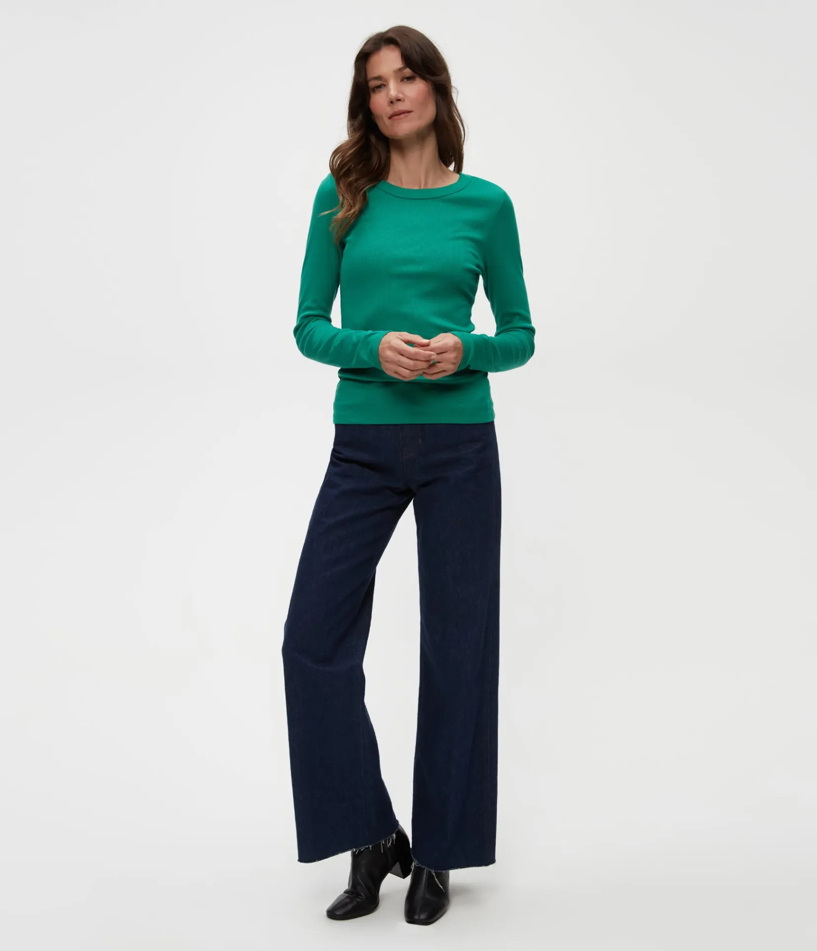 zola_ribbed_tee_9.webp Michael Stars Zola Ribbed Tee- T-Shirts | Ultra Rib T-Shirts