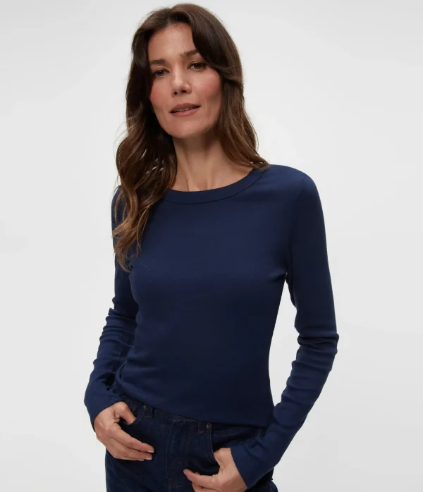 Michael Stars Zola Ribbed Tee- T-Shirts | Ultra Rib T-Shirts