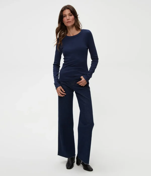 Michael Stars Zola Ribbed Tee- T-Shirts | Ultra Rib T-Shirts